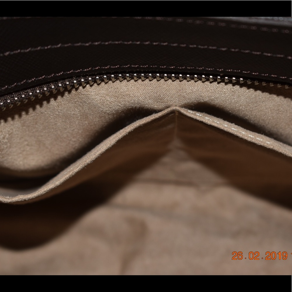 Lancaster Paris Purse in Brown Shoulder Strap EUC - Picture 7 of 8